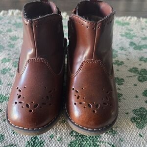 Stride Rite SR Stella Toddler/Little Kid Brown Leather Boot 5W